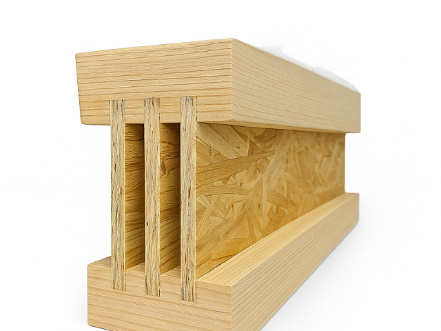 Балка двутавровая перекрытия усиленная с тремя ребрами жесткости для повышенных нагрузок.